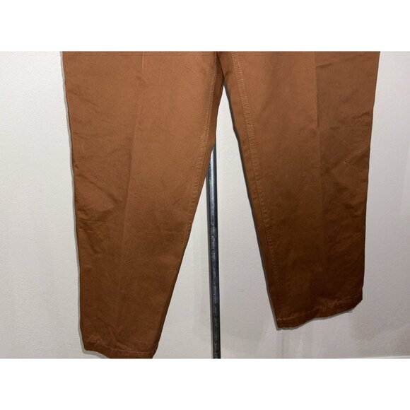 Levi’s Dockers Pants Vintage 90s Y2K Slacks Burnt Orange 100% Cotton Mens 34X29 - Picture 7 of 12